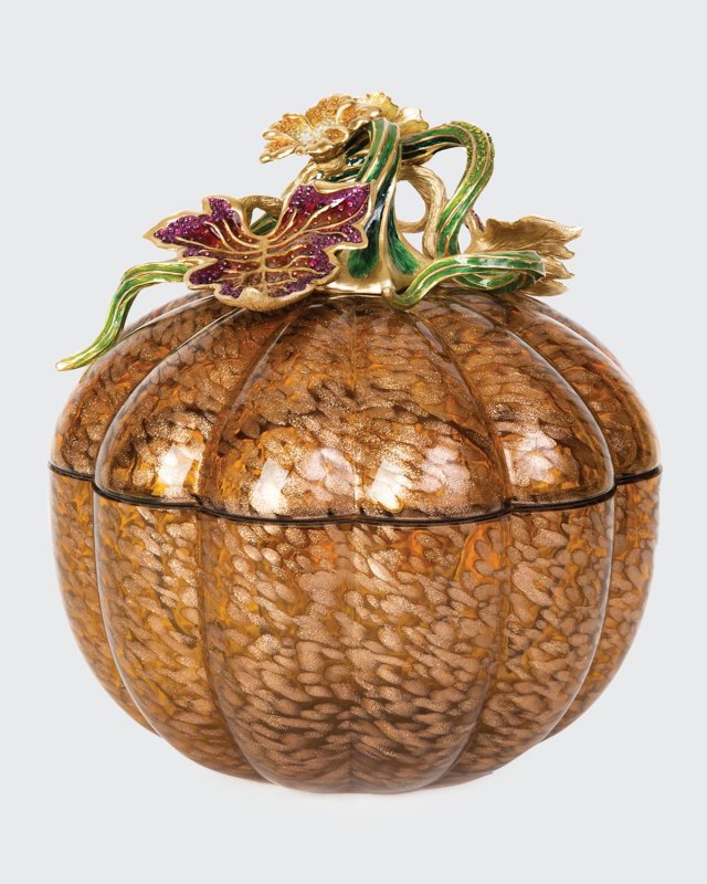 Leaf & Vine Jeweled Large Glass Jar